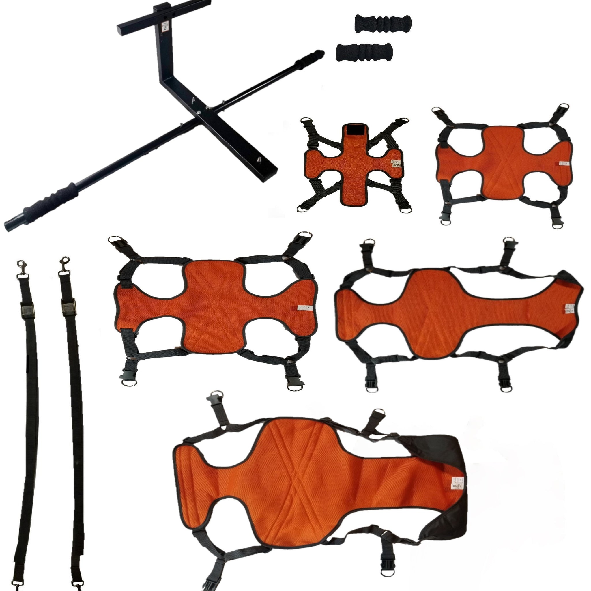 The Doggie Lift Complete Package. 5 Harness Package